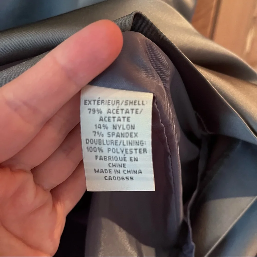 ✨ HP✨ Silver grey cocktail dress. RW&CO. Size 2. Like new. - Picture 4 of 4